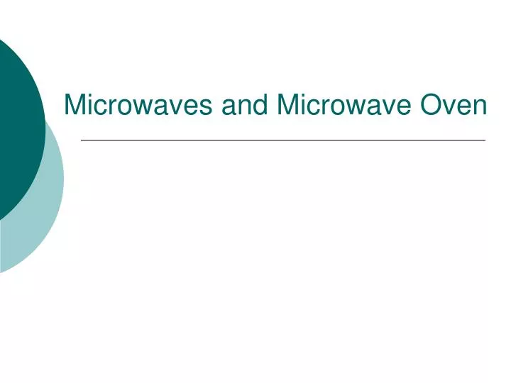 microwaves and microwave oven n.