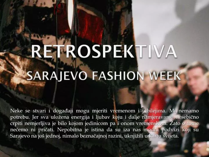 sarajevo fashion week n.