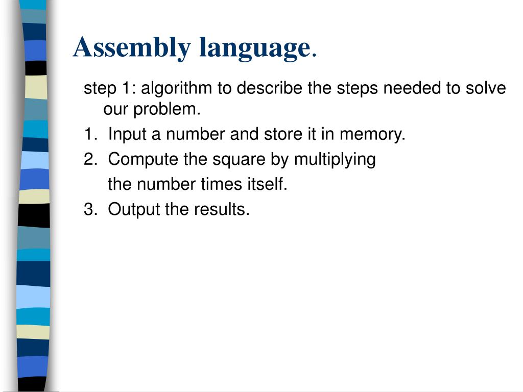 PPT - Assembly Language Programming PowerPoint Presentation, free ...