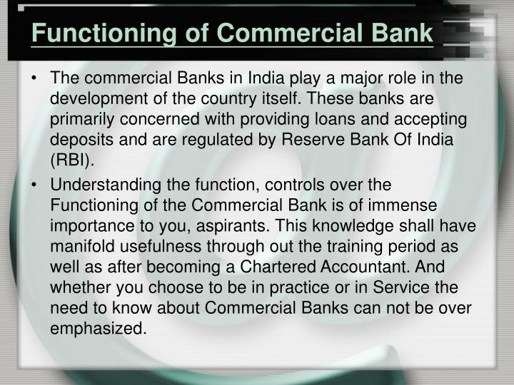 main function of commercial bank