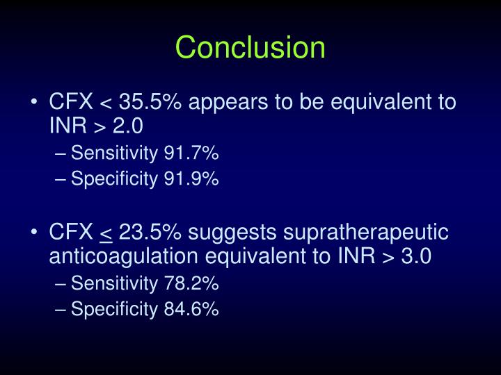 PPT Comparison of a Chromogenic Factor X Assay to International