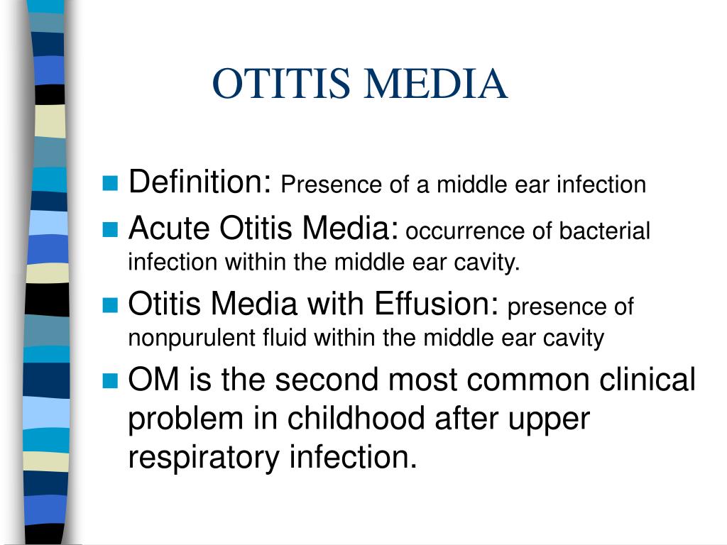 otitis media case study ppt