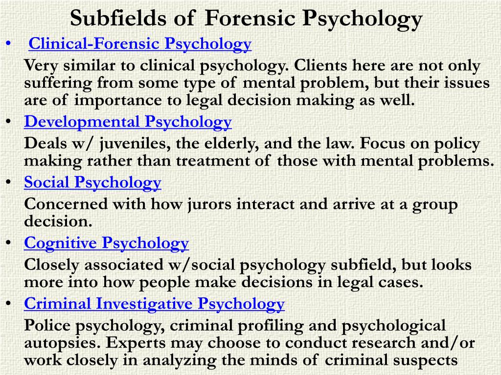 persuasive essay on forensic psychology
