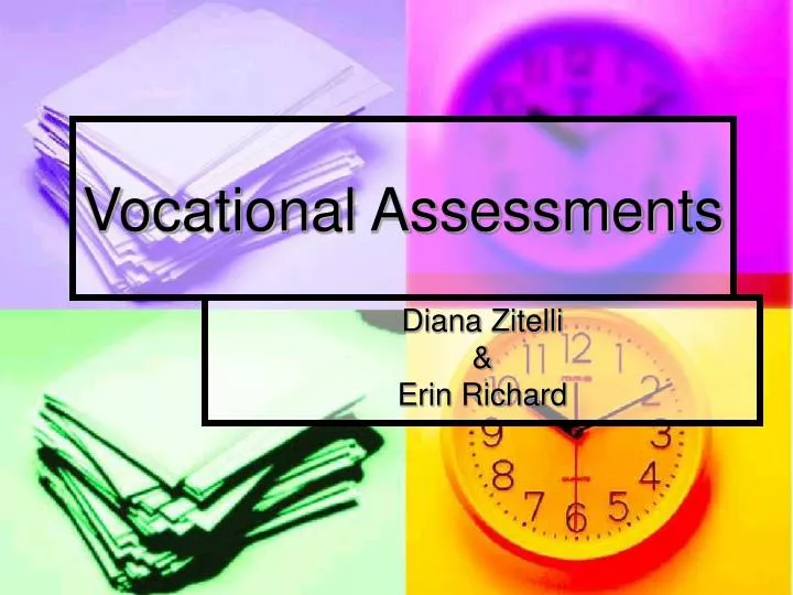 PPT - Vocational Assessments PowerPoint Presentation, free download ...