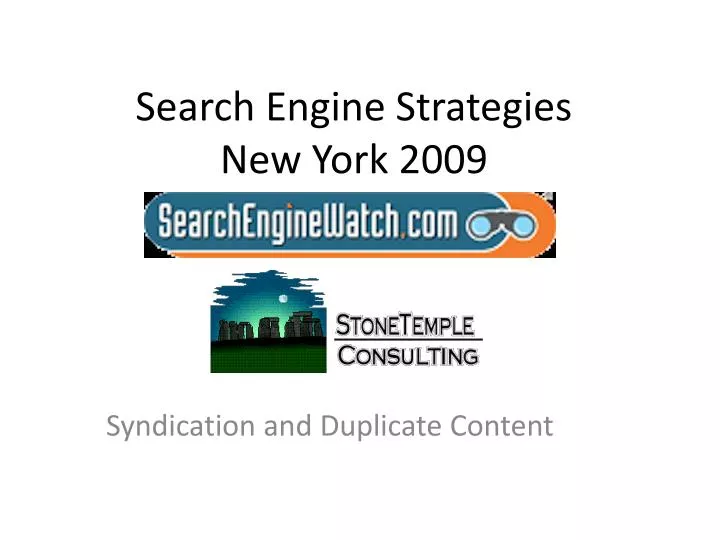 search engine strategies new york 2009 n.