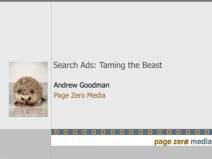 search ads taming the beast n.