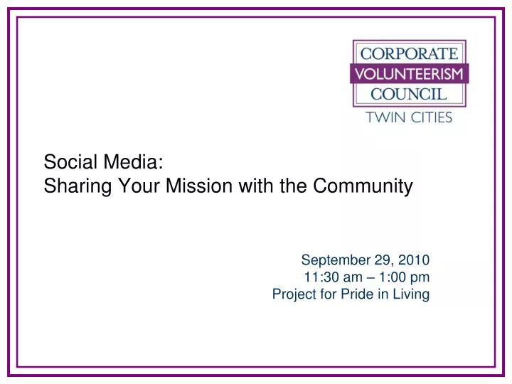 social media sharing your mission with the community n.