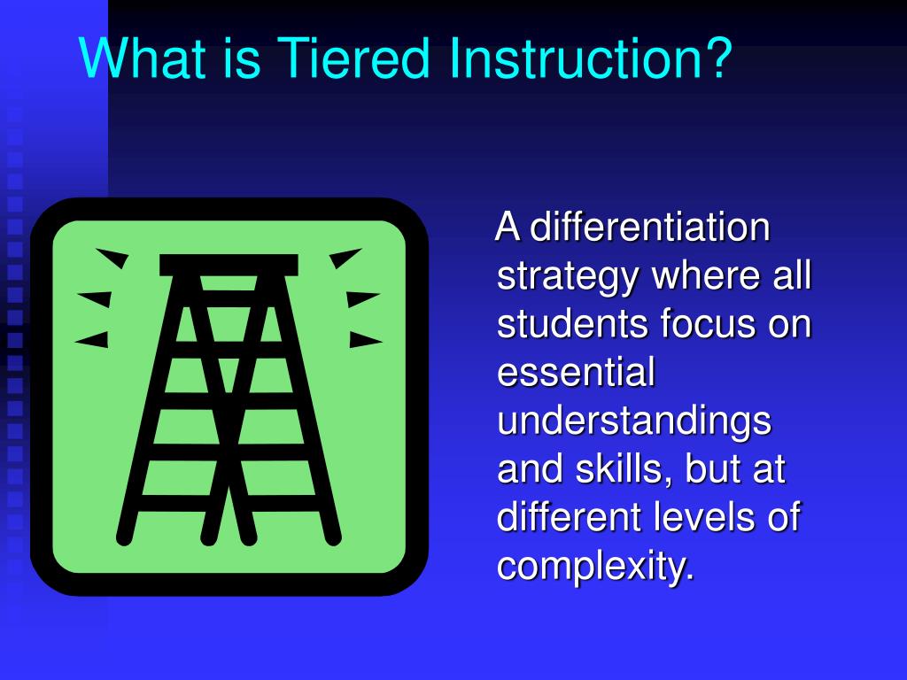 what is tiered assignments