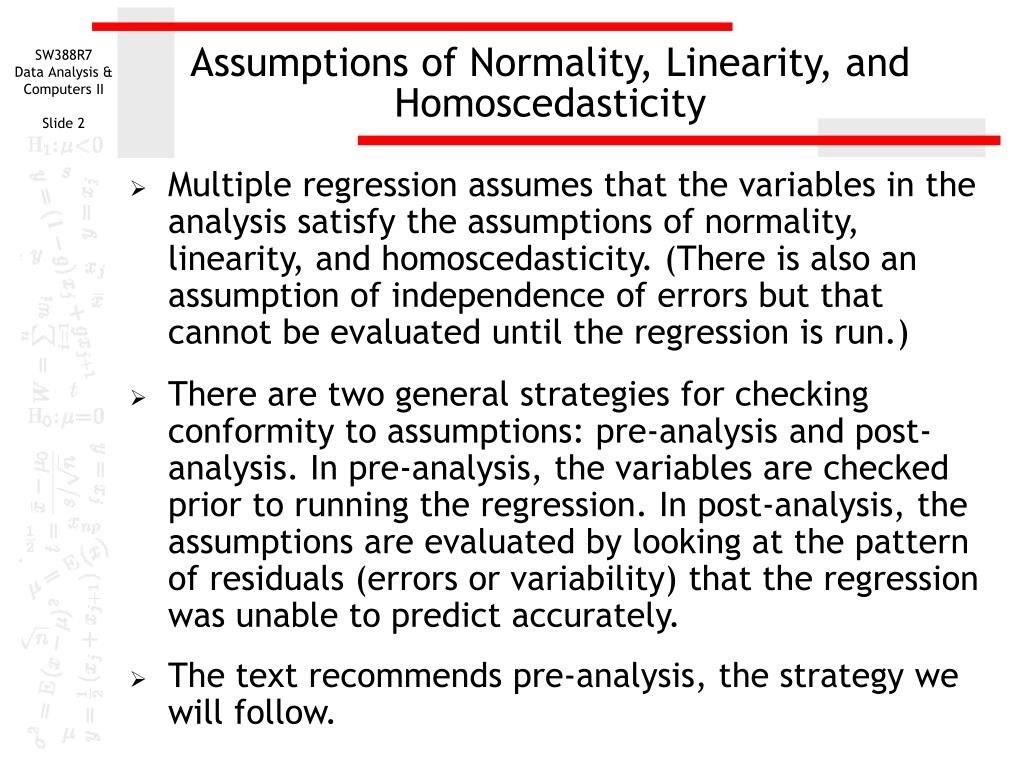 Ppt assumptions of multiple regression powerpoint presentation free download id 1222488