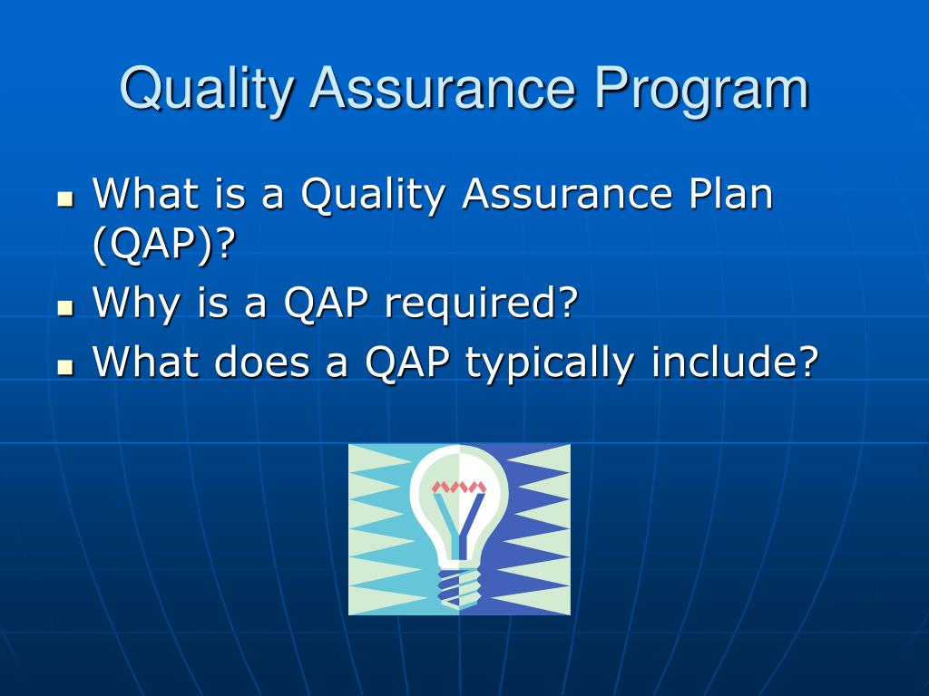 PPT - Quality Assurance Program PowerPoint Presentation, free download -  ID:1222920