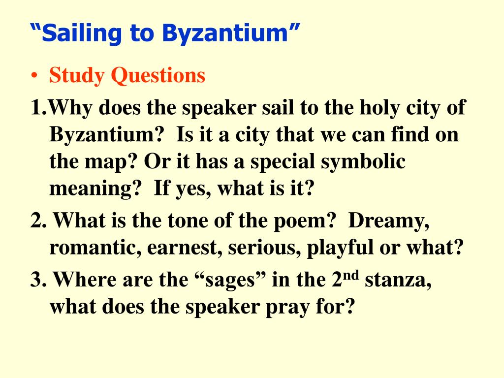 sailing to byzantium by william butler yeats