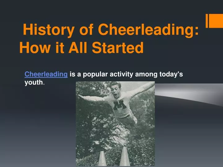 history of cheerleading how it all started n.