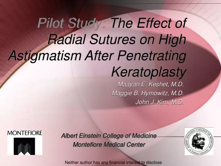 pilot study the effect of radial sutures on high astigmatism after penetrating keratoplasty n.