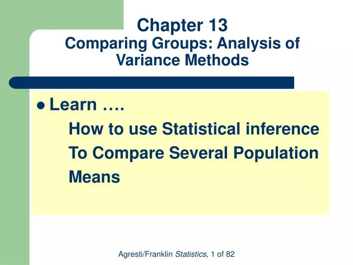 chapter 13 comparing groups analysis of variance methods n.