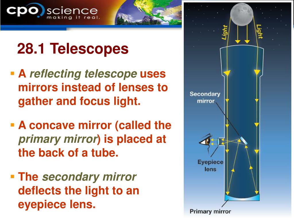 PPT - UNIT NINE: Matter and Motion in the Universe PowerPoint What Is The Tube Of A Telescope Called