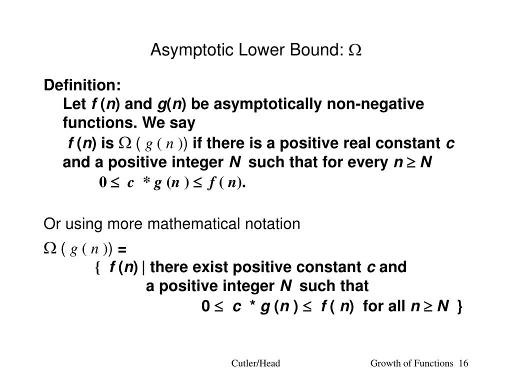 Which is asymptotically larger: lg(lg * n) or lg *(lg n)?