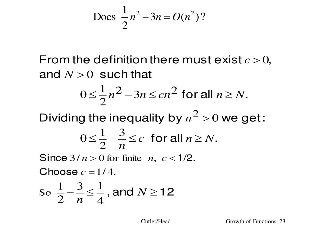 Ppt Asymptotic Growth Rate Powerpoint Presentation Free Download Id