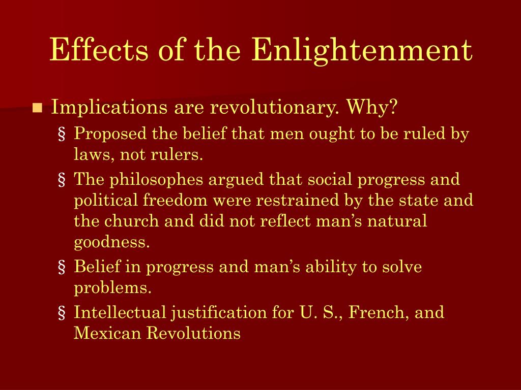 impact of the enlightenment