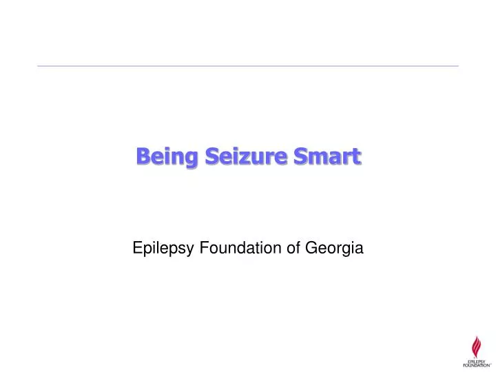 being seizure smart n.