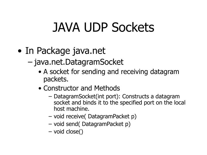 PPT - JAVA Socket Programming PowerPoint Presentation - ID:1224660