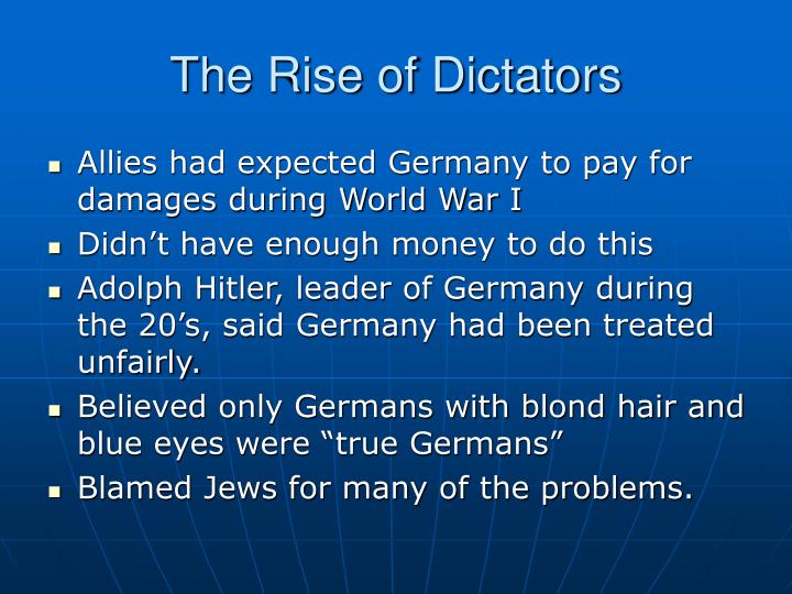 rise of dictatorship rise of dictatorship