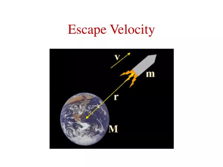escape velocity n.