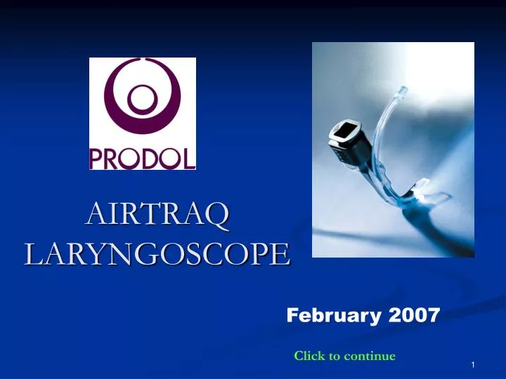 PPT AIRTRAQ LARYNGOSCOPE PowerPoint Presentation, free download ID