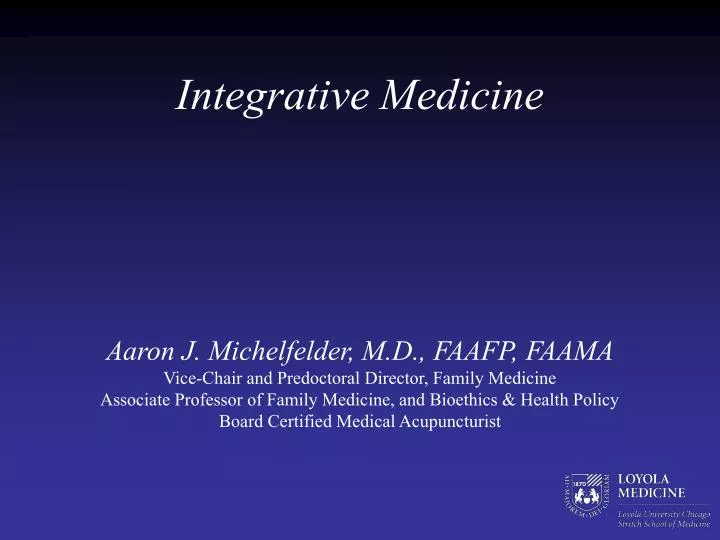 integrative medicine n.