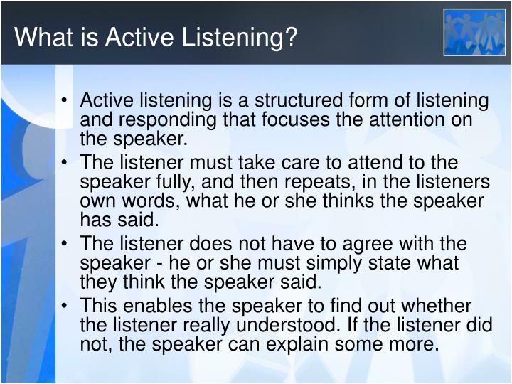 PPT - Active Listening PowerPoint Presentation - ID:1225186