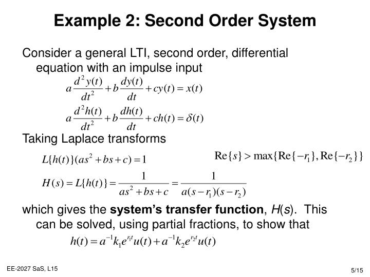 PPT - Lecture 15: Continuous-Time Transfer Functions PowerPoint ...