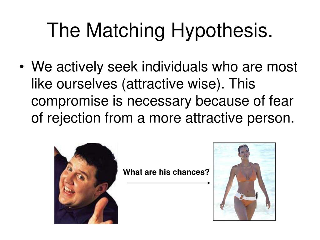 what is matching hypothesis