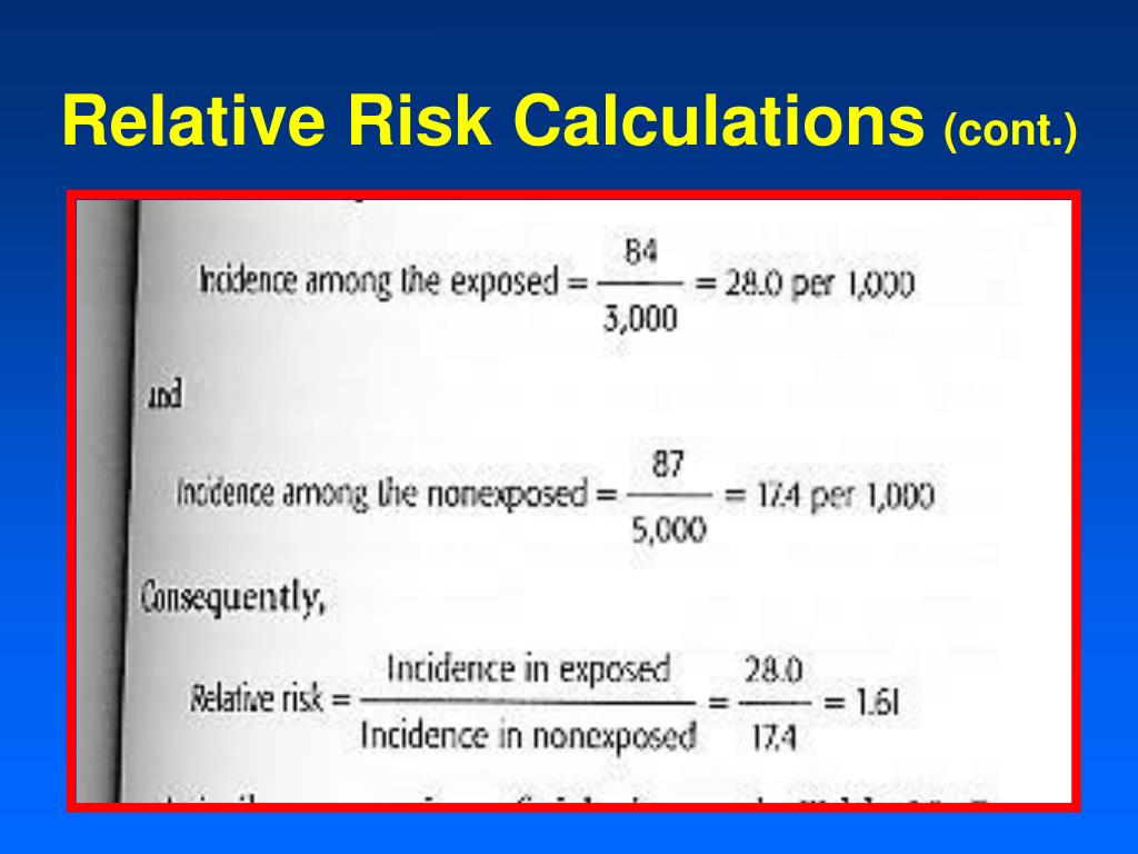 PPT - Relative and Attributable Risks PowerPoint Presentation, free