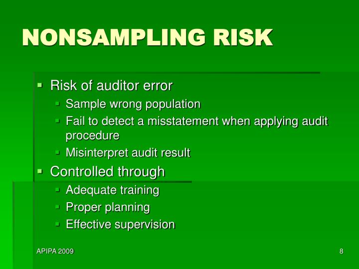 PPT STATISTICAL SAMPLING FOR AUDITORS PowerPoint Presentation ID