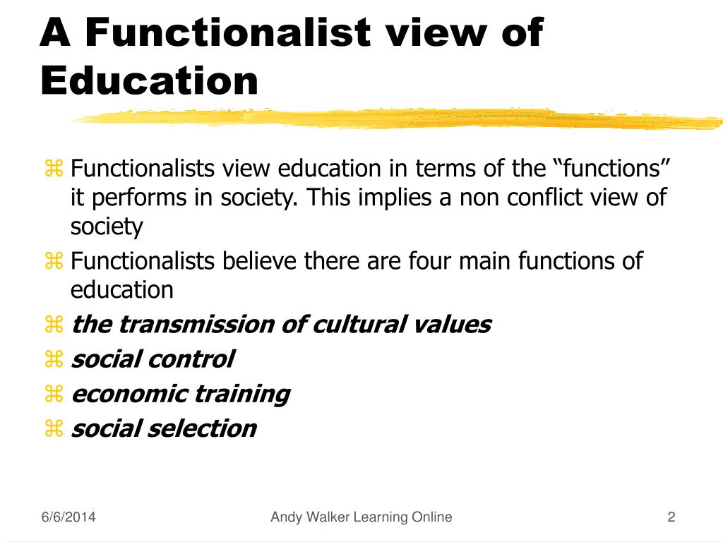 function of education meaning