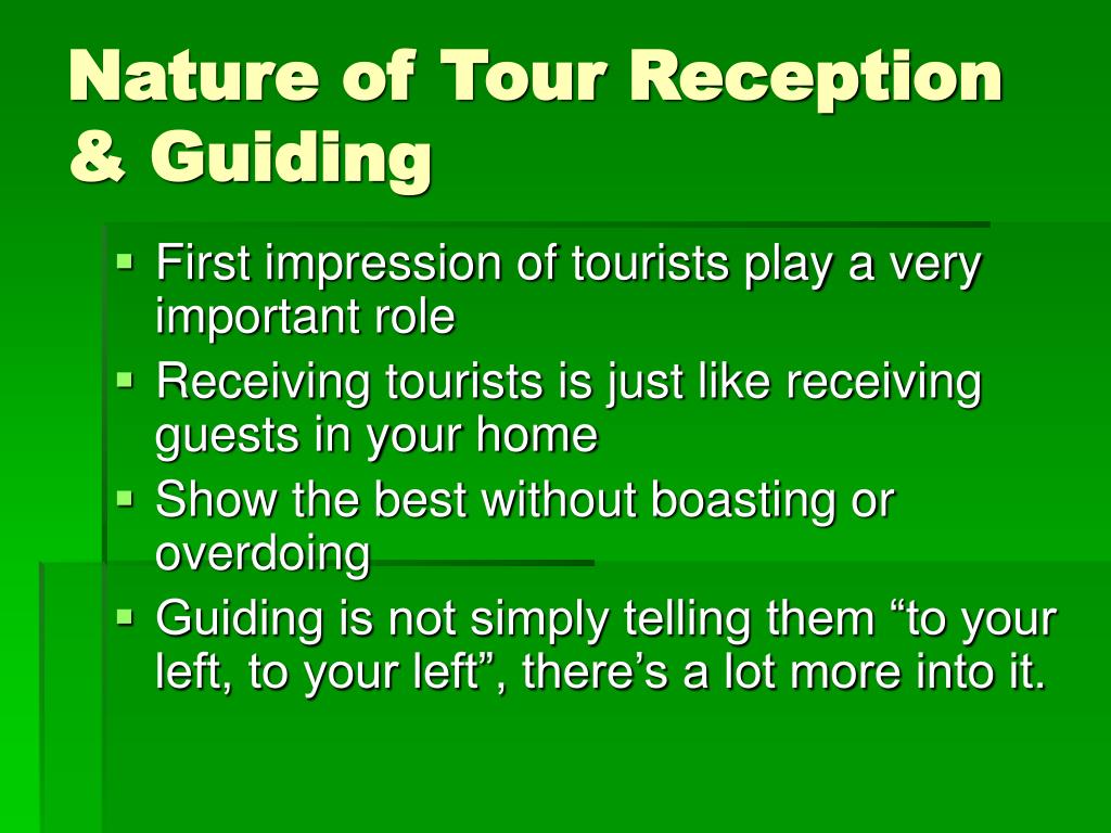 issues in tour guiding