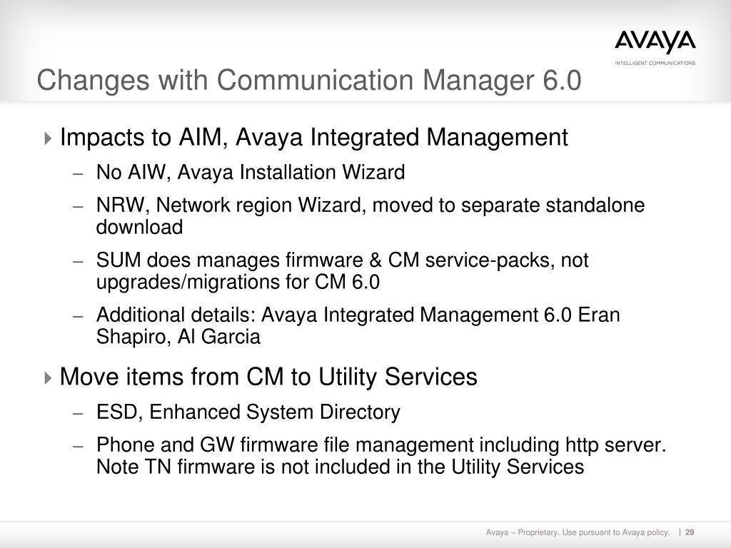 PPT Avaya Aura™ Communication Manager Release 6.0 Overview PowerPoint Presentation ID1226638