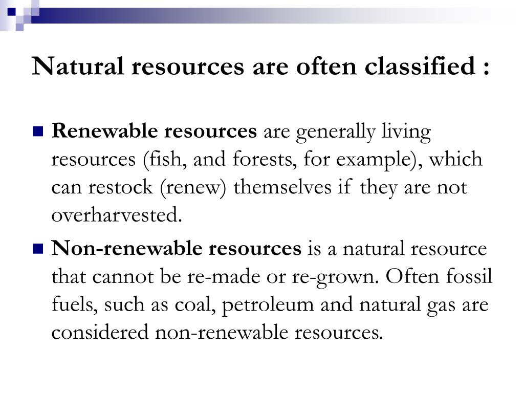 PPT NATURAL RESOURCES PowerPoint Presentation, free download ID1226701