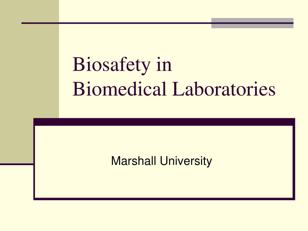 Biosafety in Microbiological and Biomedical Laboratories: 6th