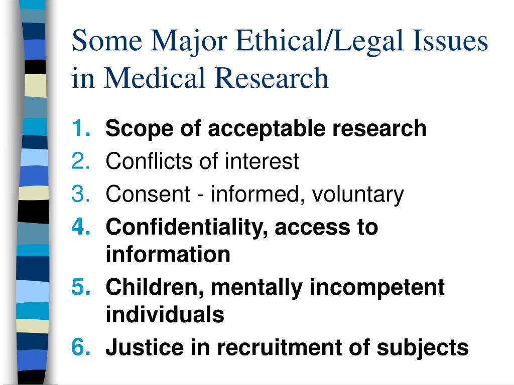 example of legality in research ethics