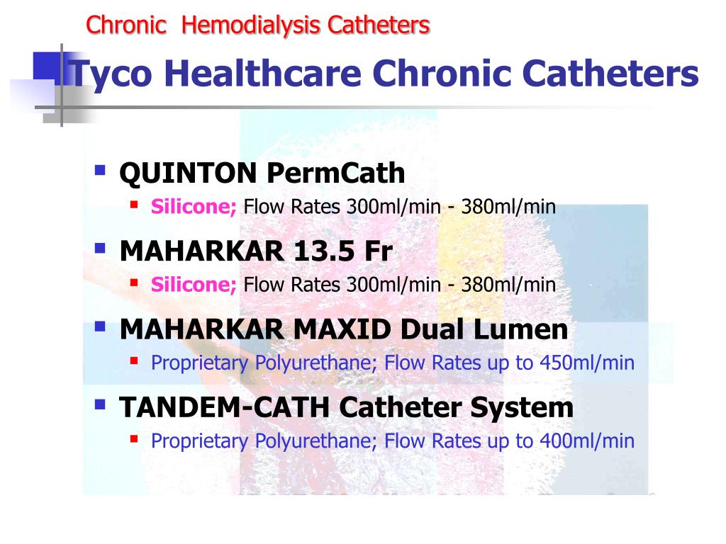 PPT Chronic Hemodialysis Catheters PowerPoint Presentation, free