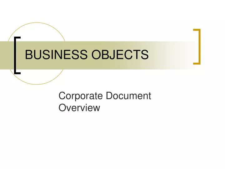 business objects n.