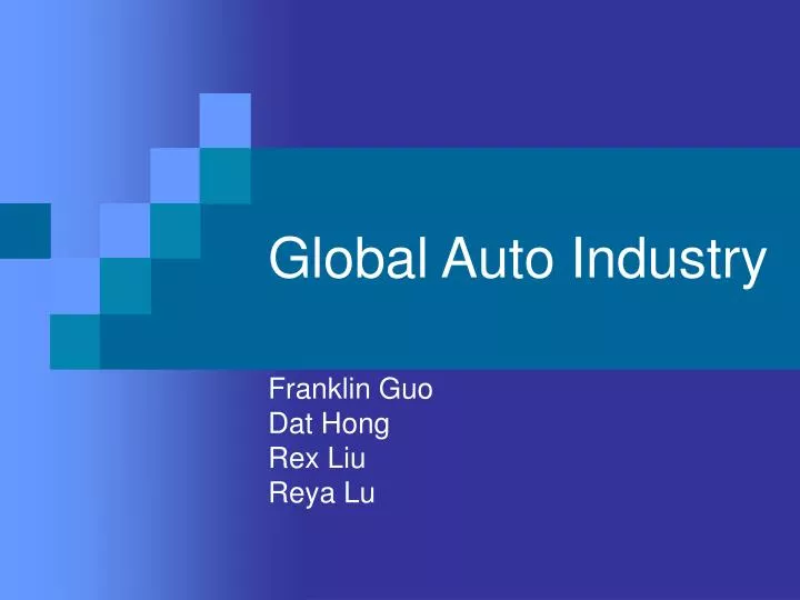 global auto industry n.