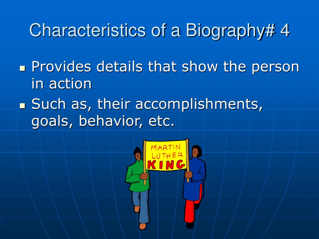 characteristics of a biography pdf