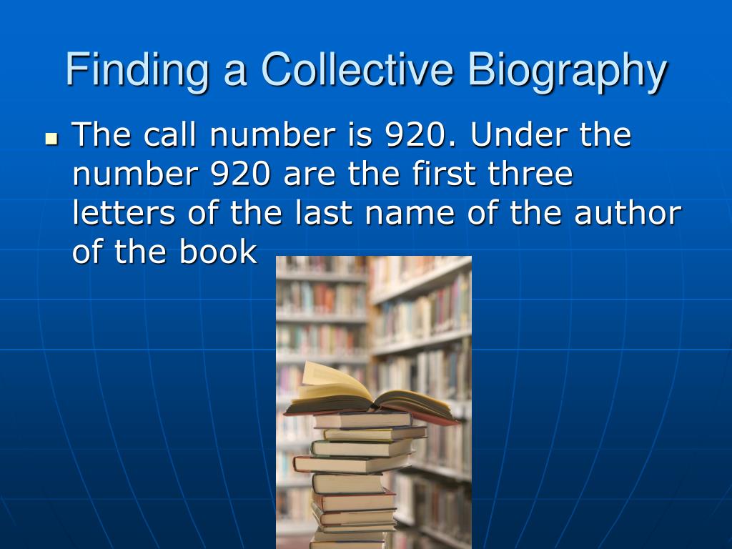 definition of collective biography