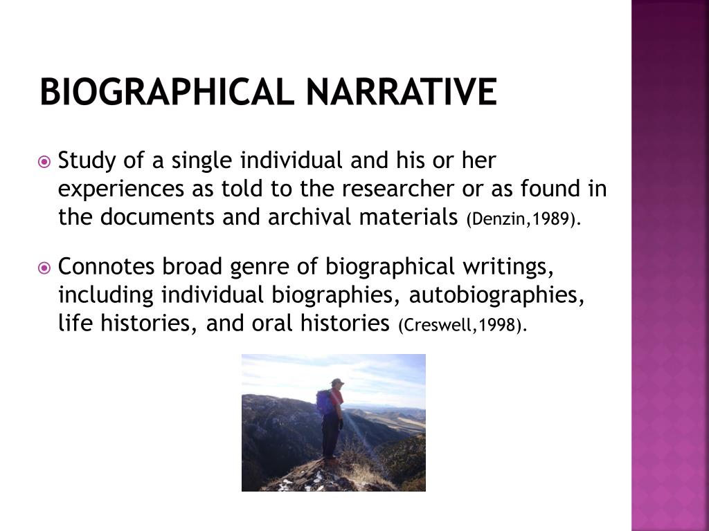 define biographical research