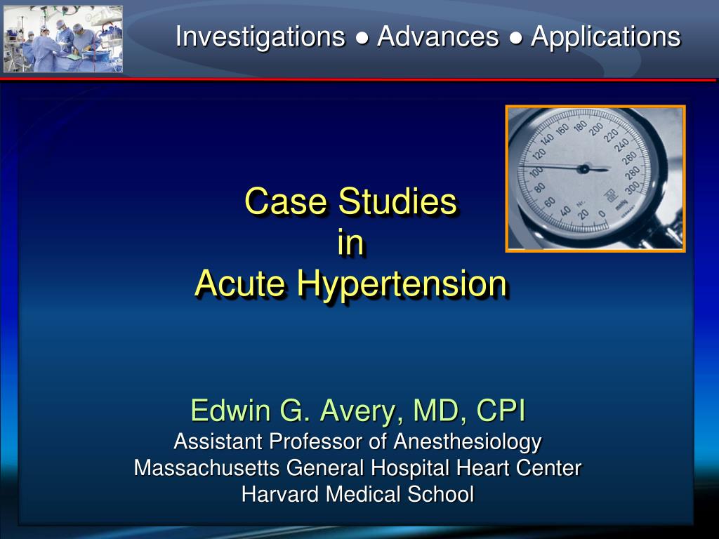 case study of hypertension slideshare