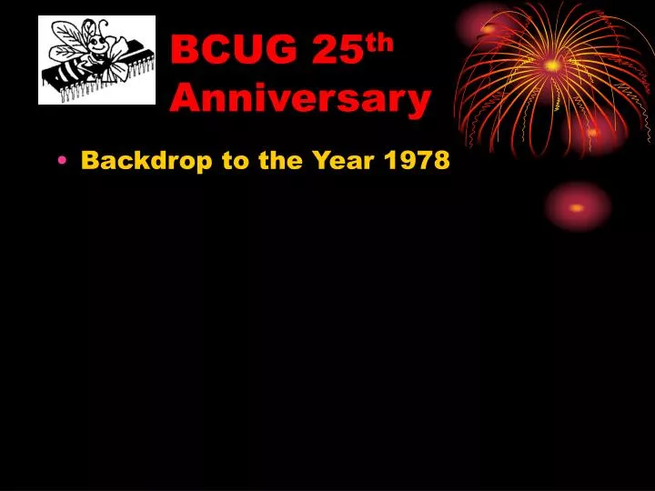 bcug 25 th anniversary n.
