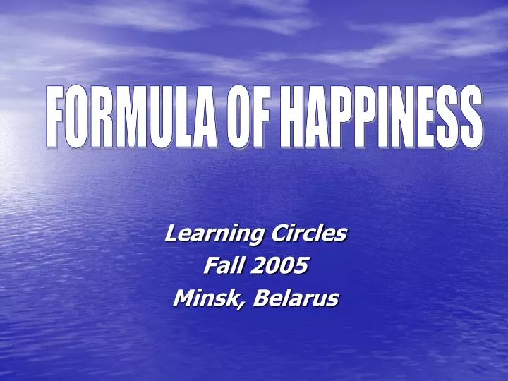 learning circles fall 2005 minsk belarus n.