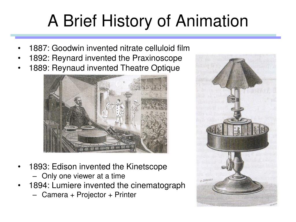 history of animation assignment