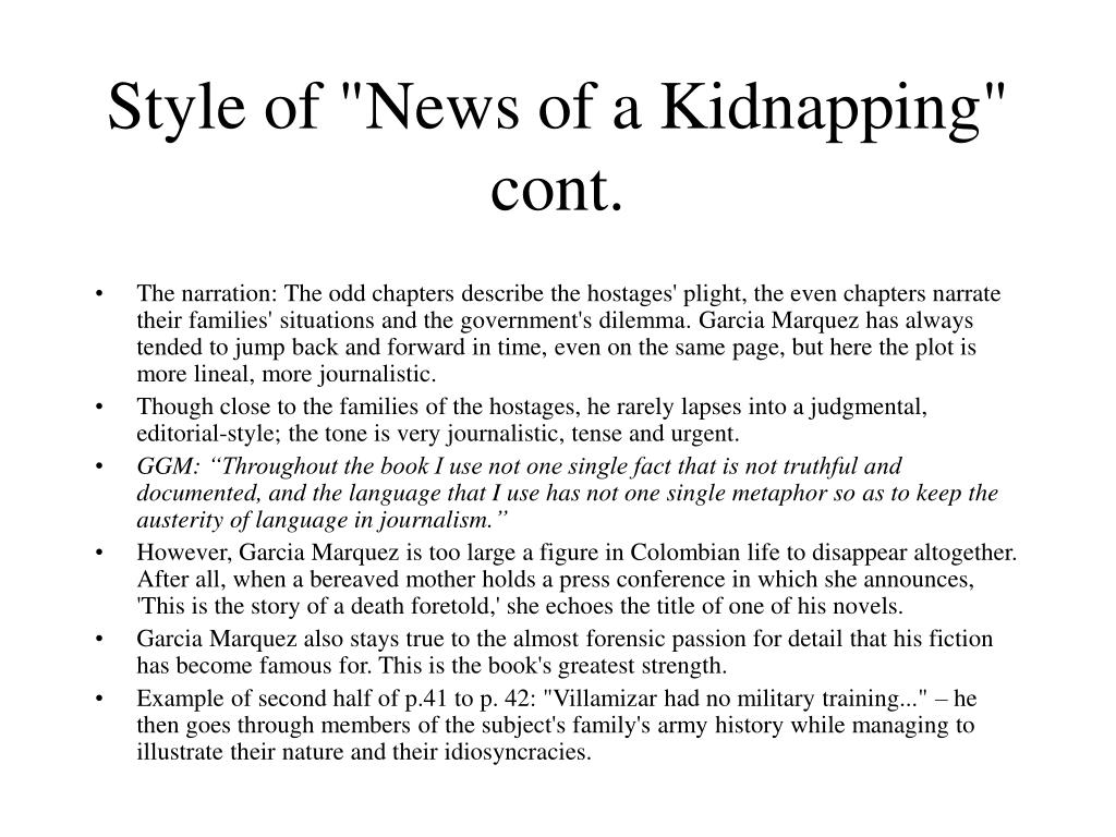 kidnapping literature research paper